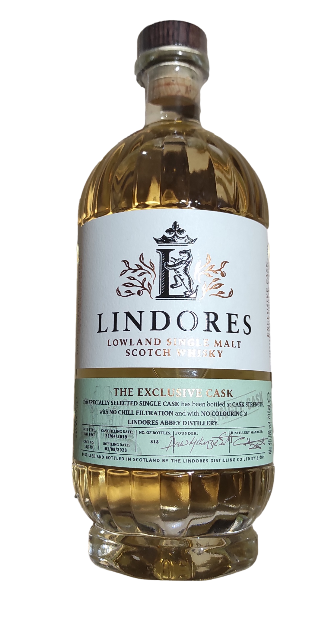 Lindores Exclusive Cask - Rum Peat